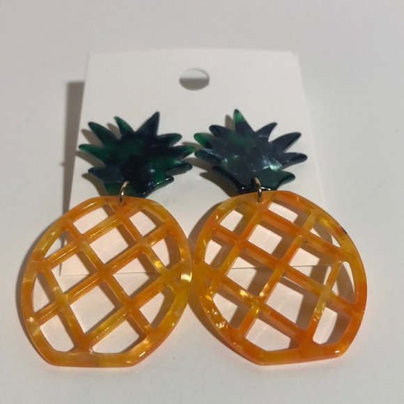 Pineapple Drop Earrings - Picture 4 of 5